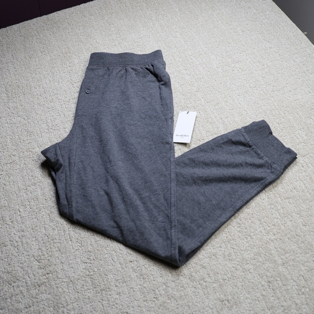 Goodfellow & Co Mens Knit Jogger Dark Gray Tapered Pajama Pants Size M NEW